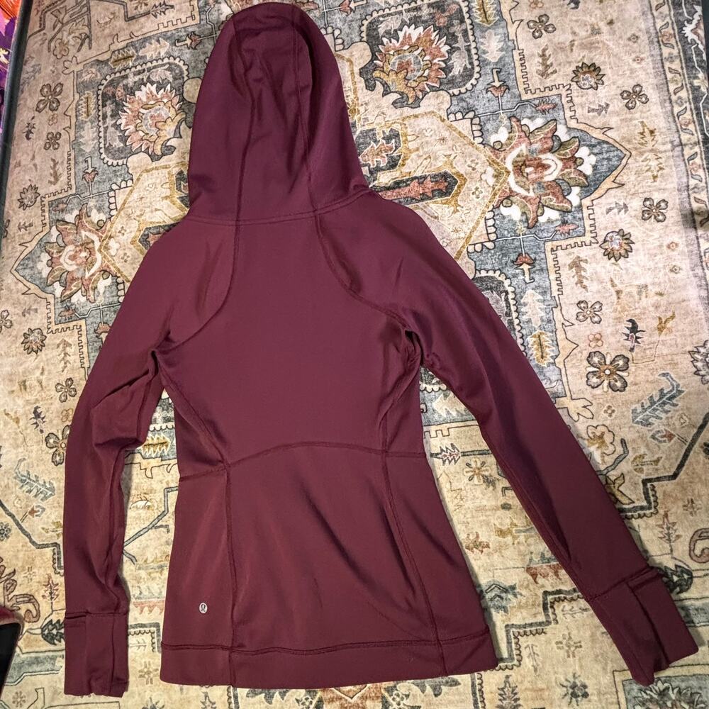 Lululemon Every Journey Hoodie Maroon Garnet Zip Up Jacket Athletic Gym 4/6 - Picture 2 of 11